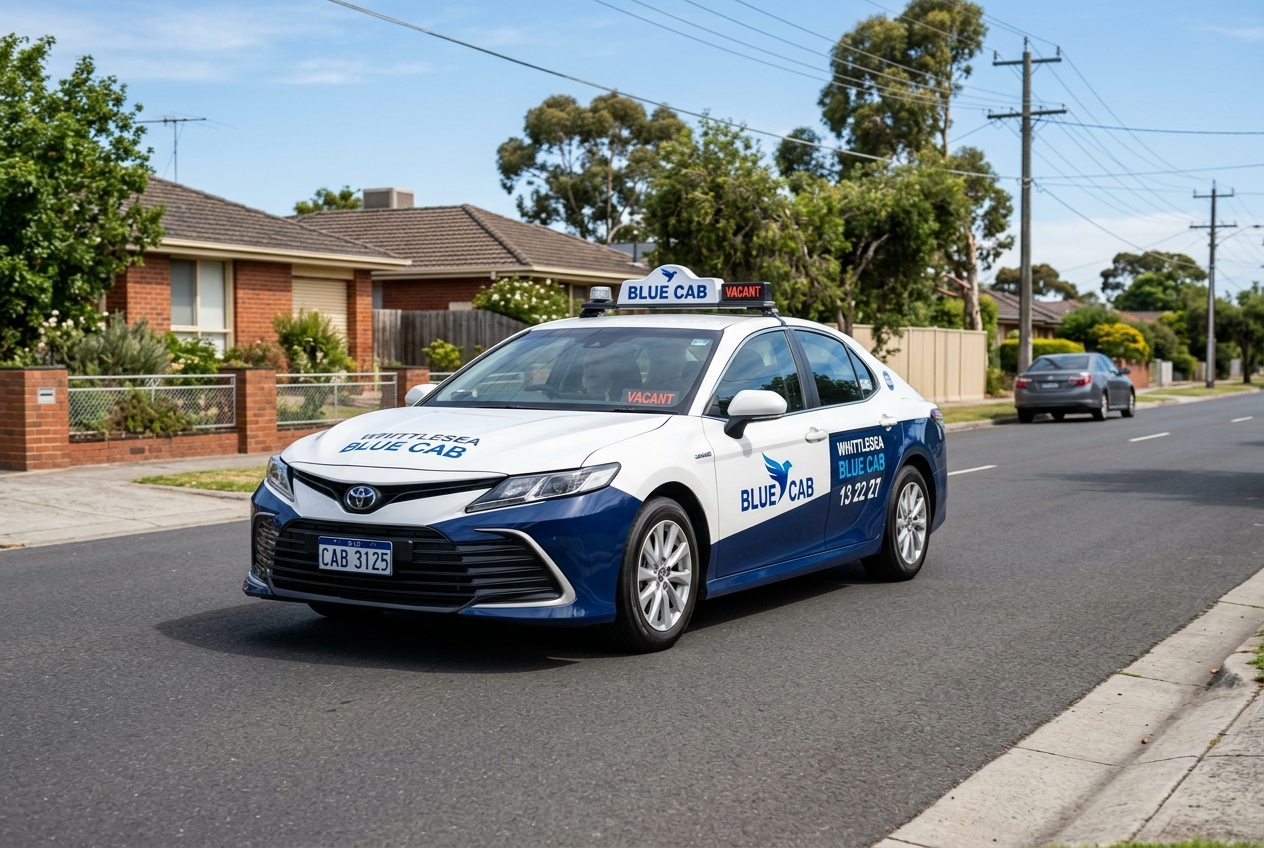 Whittlesea Blue Cab Logo